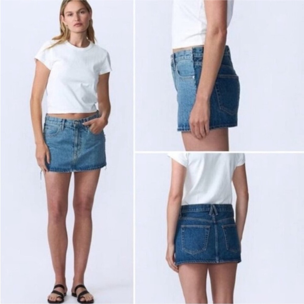 NWT SLVRLAKE 30 ReWorked Mini Skirt Great Divide